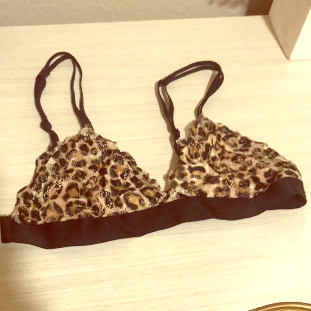 PINK cheetah bralette